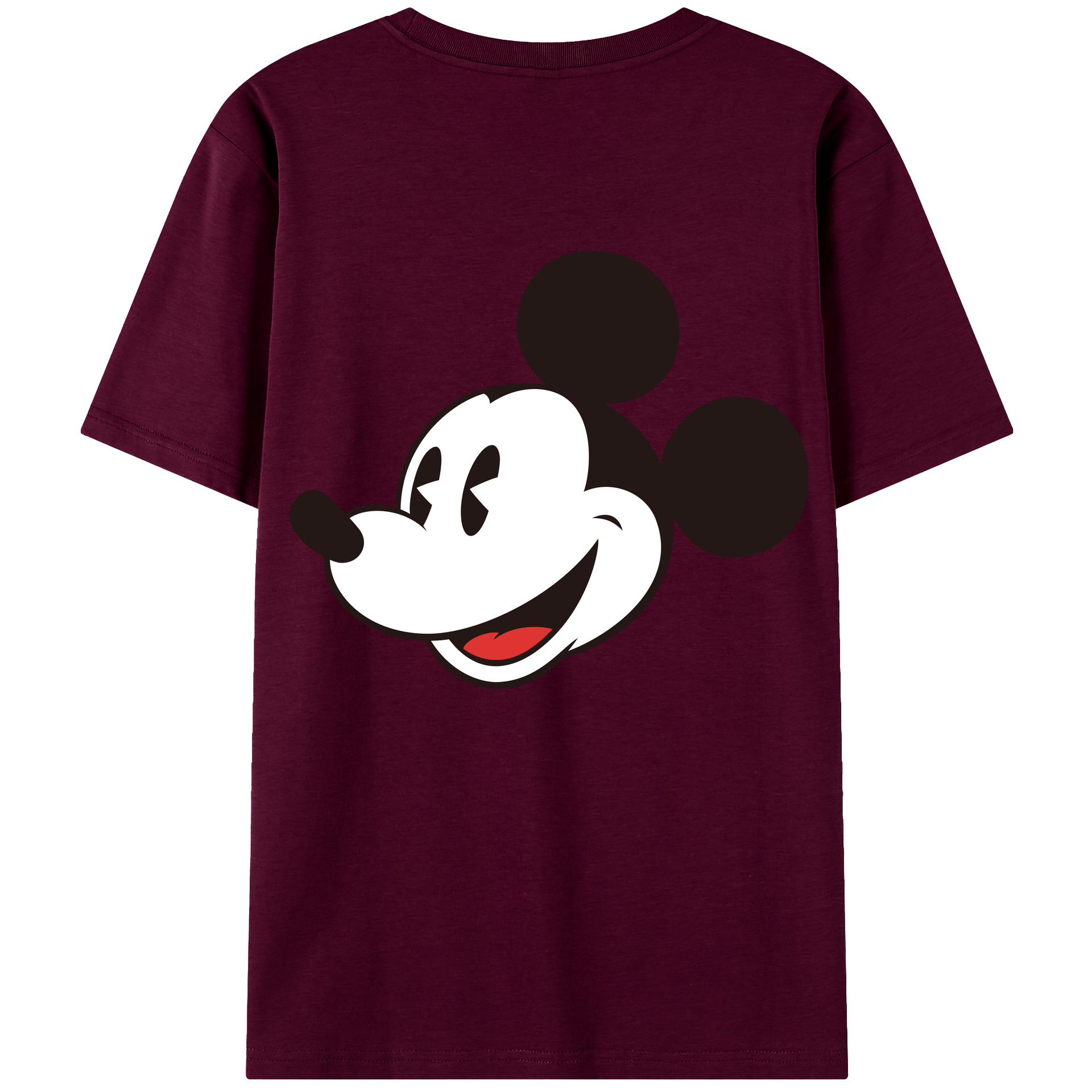 （画像用） ミッキーマウス Mickey Mouse レディース半袖Tシャツ(バックプリント)